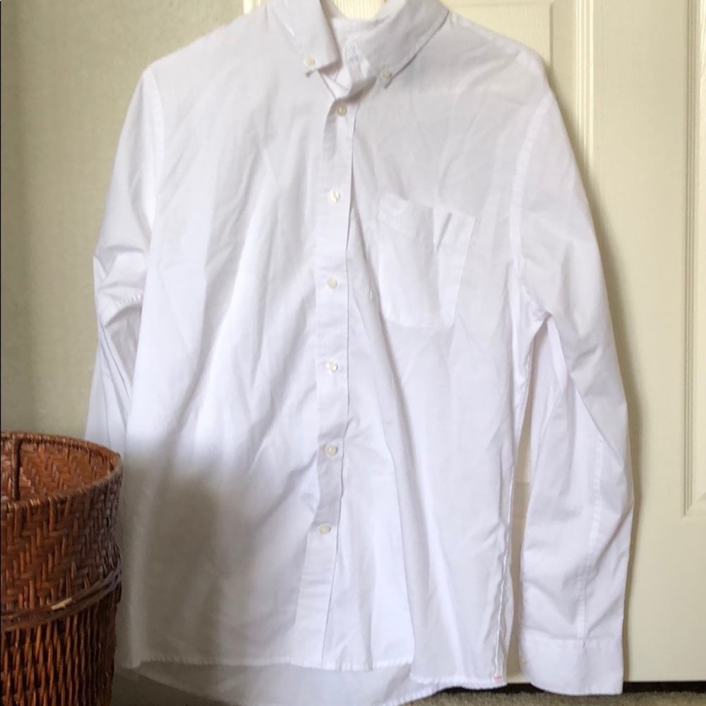 White button down